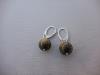 Boucles Obsidienne gold dormeuses