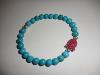 Bracelet magnésite Turquoise bouddha