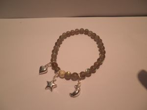 bracelet perles labradorite charms
