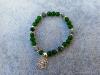 Bracelet jade de chine Agate mousse arbre vie