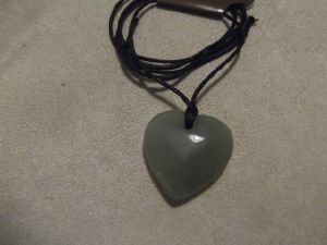 Pendentif coeur jade 