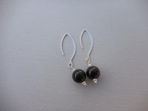 Boucles Obsidienne gold new
